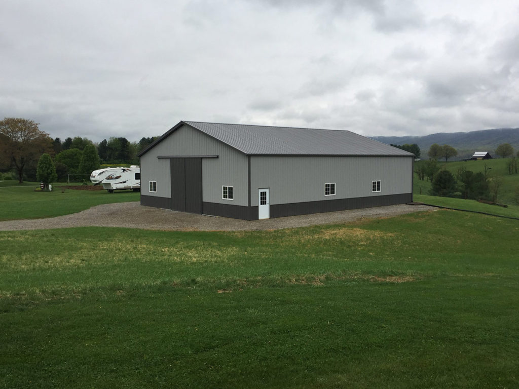 A massive pole barn ideal for an event barn from DIY Pole Barns.