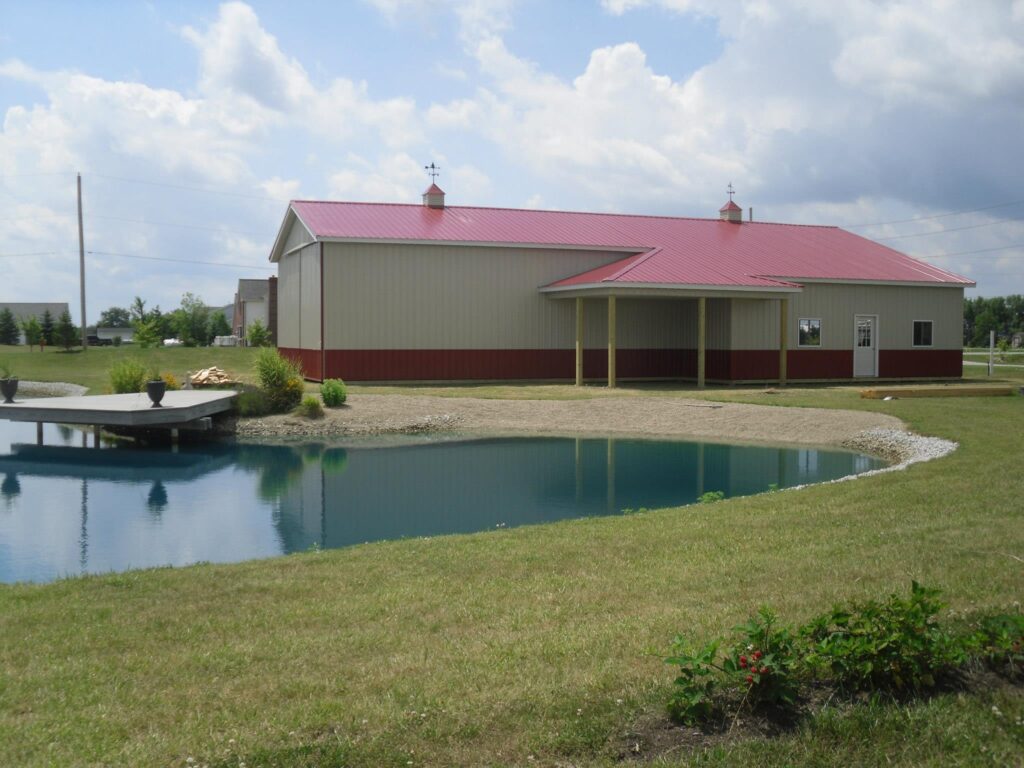 An example of pole barn construction